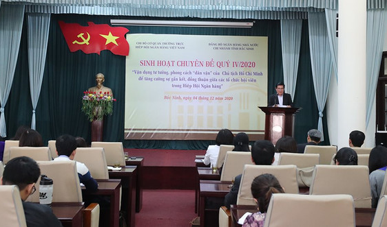 Chi bộ Cơ quan Thường trực Hiệp hội Ngân hàng Việt Nam tổ chức sinh hoạt chuyên đề quý IV/2020  