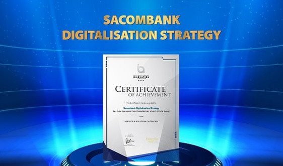 Sacombank nhận giải thưởng về chiến lược chuyển đổi số