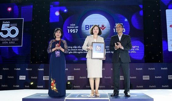 BIDV vào Top 50 thương hiệu dẫn đầu năm 2020