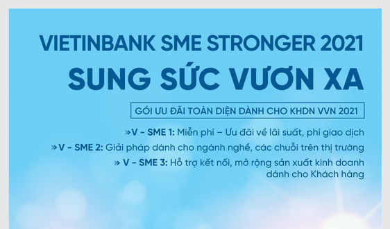 Tưng bừng ưu đãi VietinBank SME Stronger 2021 - Sung sức vươn xa 