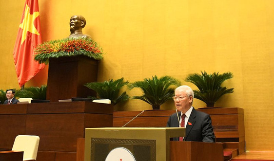 Tổng Bí thư Nguyễn Phú Trọng phát biểu tại Phiên khai mạc Kỳ họp thứ nhất Quốc hội khoá XV