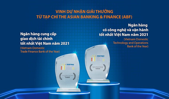 Sacombank nhận 2 giải thưởng từ The Asian Banking and Finance