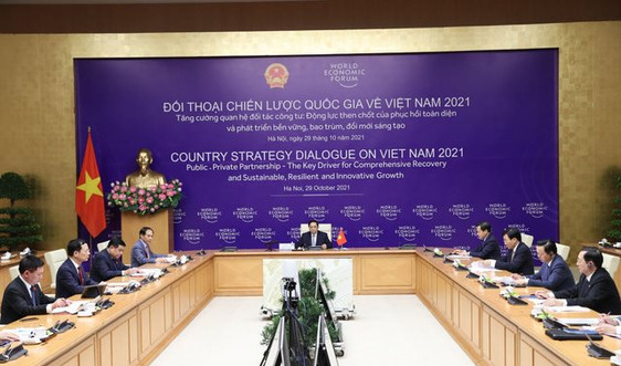 Đối thoại Việt Nam - WEF: Thủ tướng nêu 6 định hướng chính sách quan trọng của Việt Nam