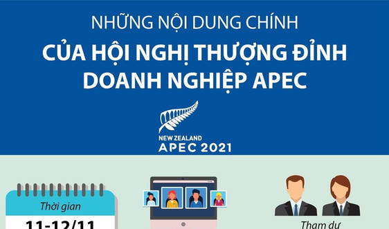 [Infographics ] Những nội dung chính của Hội nghị Thượng đỉnh doanh nghiệp APEC