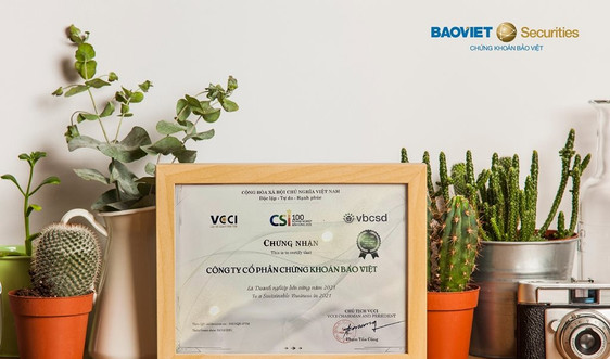 BVSC được vinh danh trong Top 100 doanh nghiệp bền vững năm thứ liên tiếp