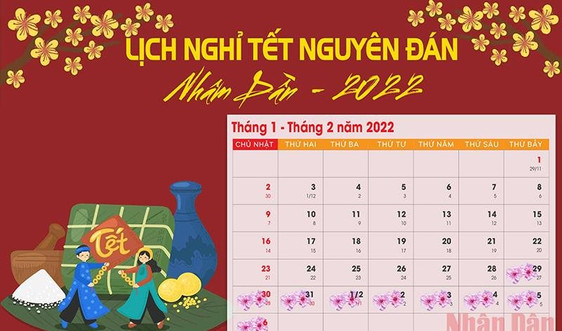 Chính phủ đồng ý lịch nghỉ Tết Nhâm Dần từ ngày 31/1 đến hết ngày 4/2/2022