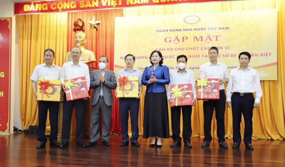 Thống đốc Nguyễn Thị Hồng gặp mặt cán bộ chủ chốt ngành Ngân hàng tại TP Hồ Chí Minh