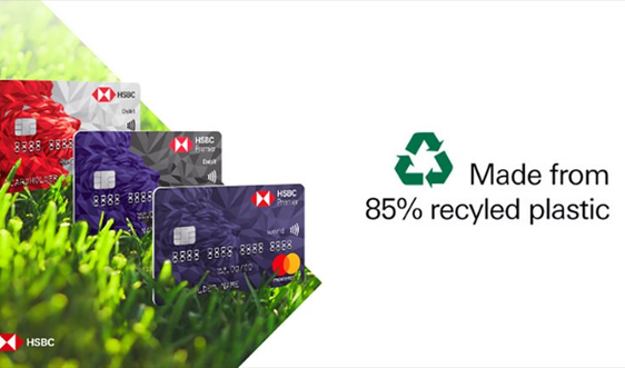 HSBC ra mắt thẻ thanh toán bằng nhựa tái chế đầu tiên tại Việt Nam   