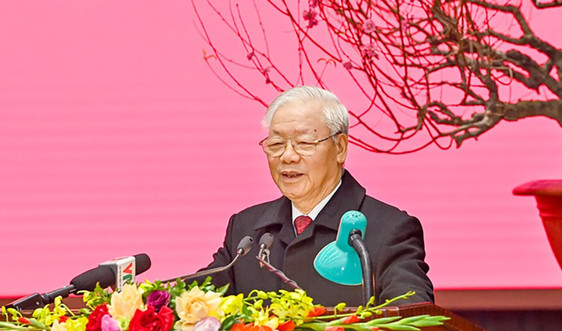 Tổng Bí thư Nguyễn Phú Trọng chúc Tết Đảng bộ, chính quyền, quân và dân Thủ đô