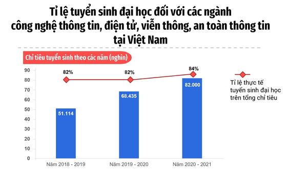 [Infographic] Đào tạo nguồn nhân lực số tại Việt Nam