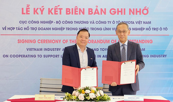 Toyota Việt Nam tiếp tục tham gia Dự án Hợp tác hỗ trợ doanh nghiệp trong nước trong lĩnh vực công nghiệp hỗ trợ ô tô