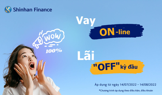 Shinhan Finance hoàn 100% lãi suất kỳ đầu tiên nhân dịp kỷ niệm 3 năm ra mắt Thương hiệu - Vay online, Lãi “off” kỳ đầu
