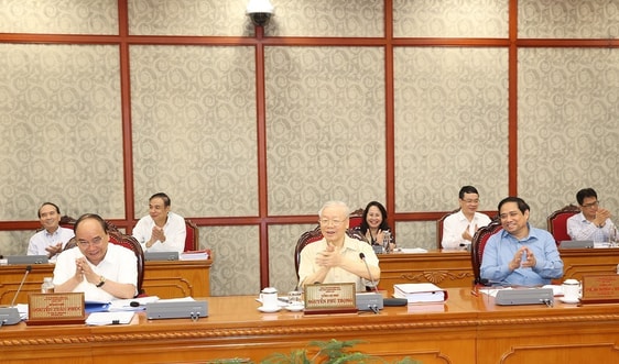 Tổng Bí thư Nguyễn Phú Trọng chủ trì cuộc họp Bộ Chính trị, Ban Bí thư
