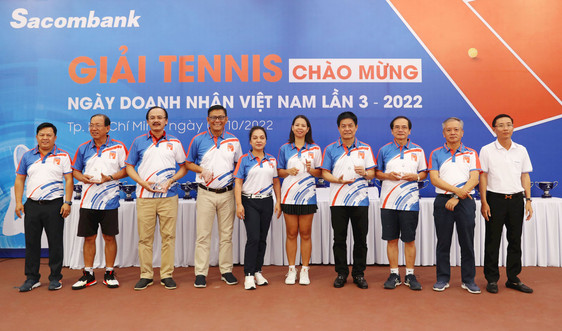 Sacombank tổ chức giải tennis lần 3 chào mừng ngày Doanh nhân Việt Nam năm 2022 