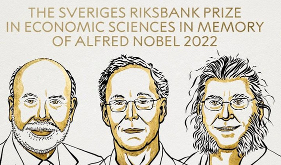 Nghiên cứu về hoạt động ngân hàng và khủng hoảng tài chính được vinh danh tại Nobel Kinh tế 2022