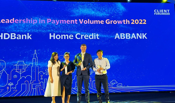ABBBANK được Visa trao giải thưởng “Ngân hàng có tỷ lệ tăng trưởng doanh số thẻ cao nhất năm 2022”