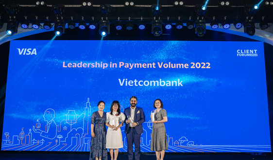 Vietcombank được vinh danh tại nhiều hạng muc giải thưởng quan trọng của Tổ chức thẻ quốc tế Visa 