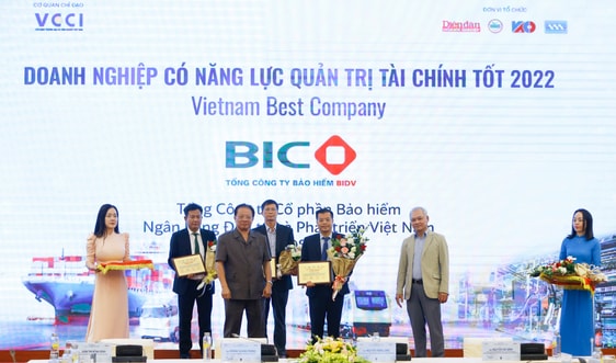 BIC được vinh danh trong Top 15 doanh nghiệp niêm yết có Năng lực Quản trị Tài chính tốt năm 2022