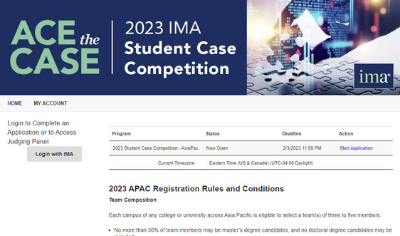 Chính thức mở đăng ký Cuộc thi IMA AsiaPac Student Case Competition 2023: Cơ hội cho sinh viên Việt Nam