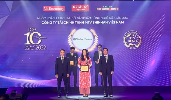 Ứng dụng quản lý tài chính iShinhan được vinh danh: “Top 10 Tin dùng Việt Nam 2022”