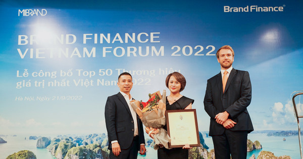 VPBank は 2022 年ベトナムで最も価値のあるブランドのトップ 50 で 11 位にランクされました