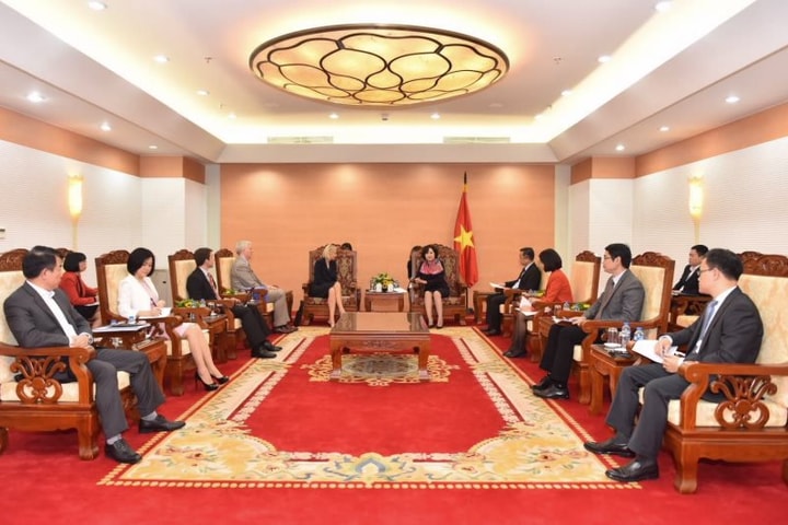 Phó Thống đốc Nguyễn Thị Hồng làm việc với Phó Chủ tịch ADB