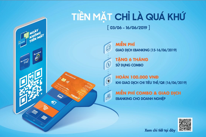 Sacombank triển khai nhiều chương trình khuyến mãi hướng ứng ngày không dùng tiền mặt 16/6