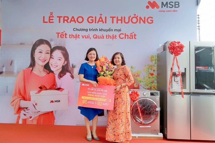 MSB trao thưởng giải đặc biệt Chương trình “Tết thật vui - Quà thật chất”