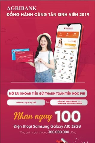 Agribank đồng hành cùng tân sinh viên 2019