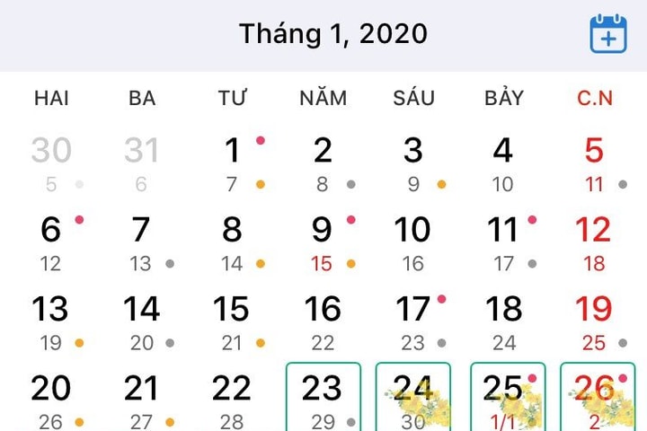 Thủ tướng chốt 7 ngày nghỉ Tết Nguyên đán Canh Tý 2020