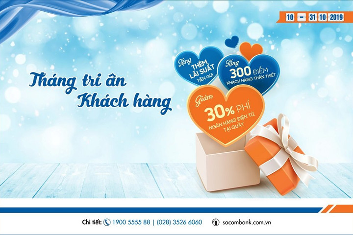 Sacombank tri ân khách hàng