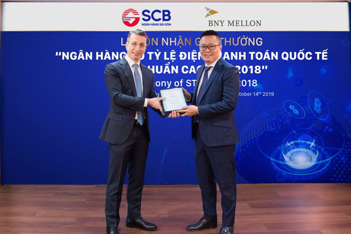 SCB nhận Giải thưởng thanh toán quốc tế của BNY Mellon