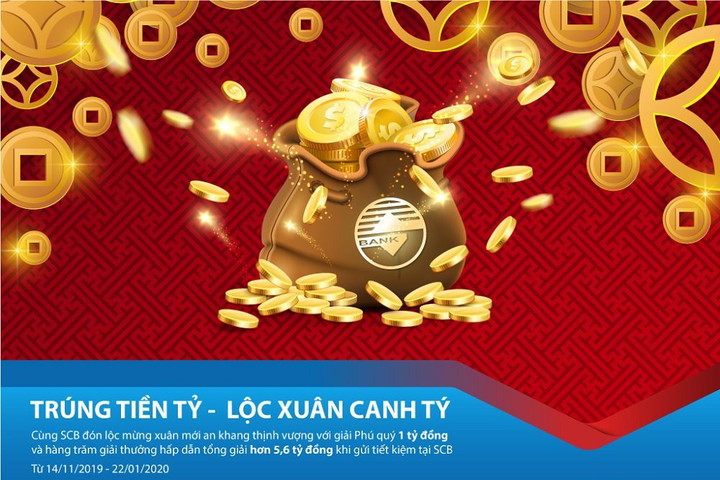 Trúng tiền tỷ - Lộc xuân Canh Tý với SCB 