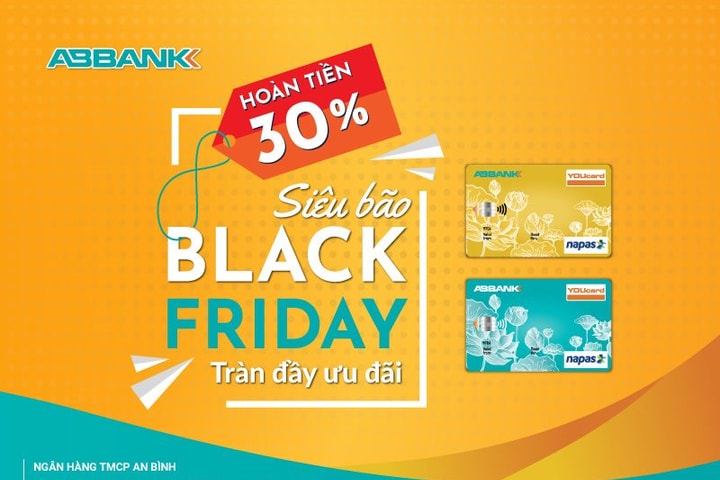 Hoàn tiền 30% khi mua sắm online với ABBANK YOUcard