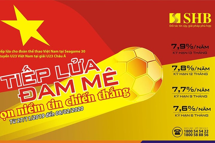 Tiếp lửa thể thao Việt Nam: SHB triển khai chương trình ưu đãi dành tặng người hâm mộ