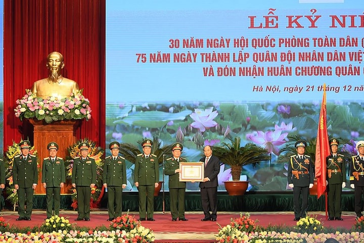 Kỷ niệm 30 năm ngày hội Quốc phòng toàn dân, 75 năm thành lập Quân đội Nhân dân Việt Nam