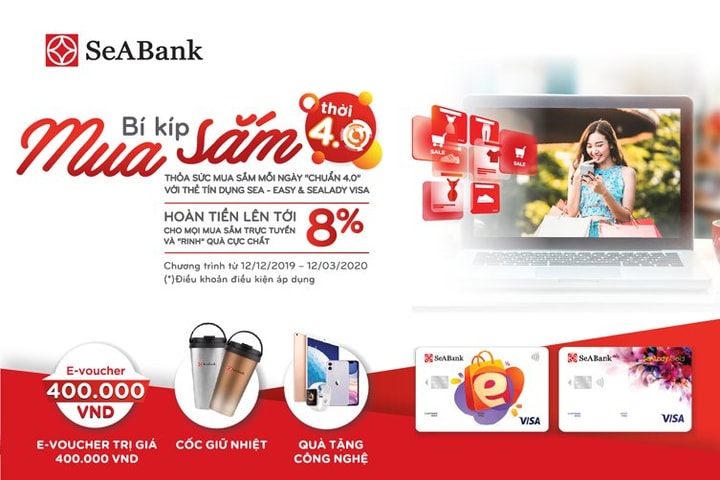SeABank tặng Iphone 11 cho khách hàng mở mới thẻ SeA-Easy và SeALady Visa