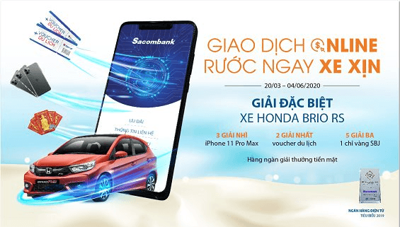 "Giao dịch online – Rước ngay xe xịn” với Sacombank