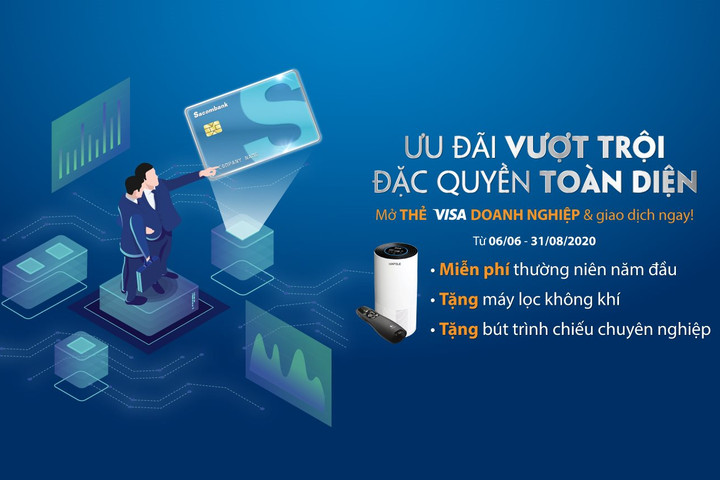 Sacombank dành nhiều đặc quyền cho chủ thẻ doanh nghiệp