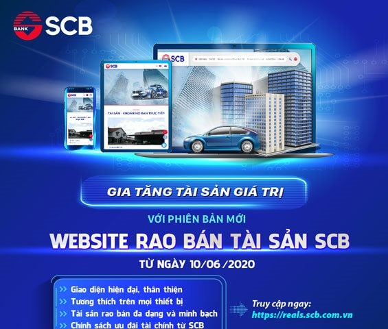 SCB ra mắt phiên bản mới Website rao bán tài sản 