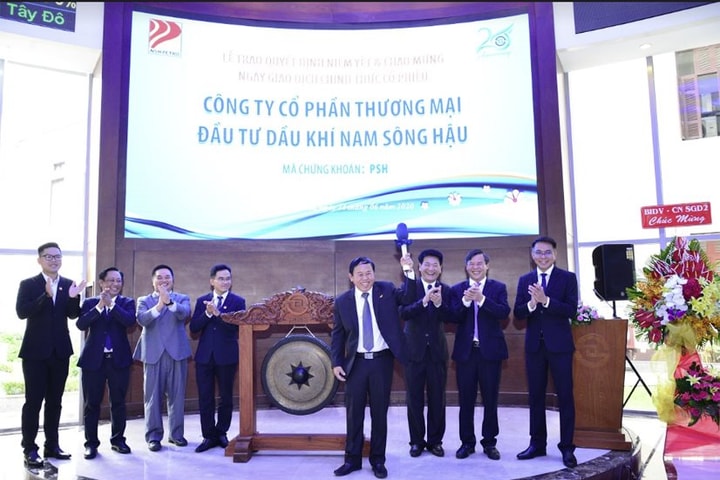 Niêm yết và chính thức giao dịch cổ phiếu Công ty cổ phần đầu tư dầu khí Nam sông Hậu