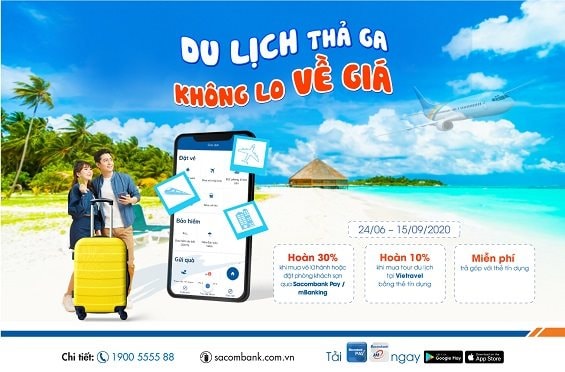 Sacombank triển khai chương trình khuyến mãi “Du lịch thả ga, không lo về giá”