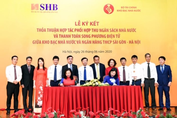 Kho bạc Nhà nước và SHB hợp tác phối hợp thu ngân sách Nhà nước và thanh toán song phương