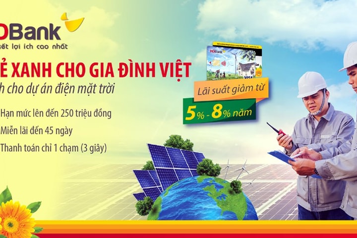 HDBank đẩy mạnh các gói tín dụng xanh