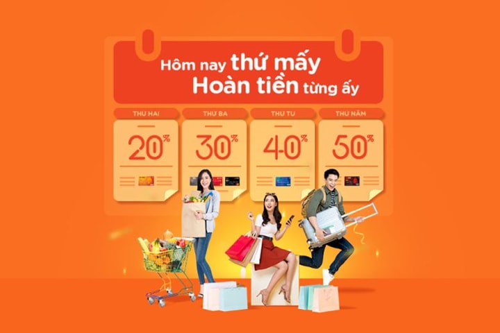 Hoàn tiền tới 50% các ngày trong tuần với thẻ quốc tế MSB