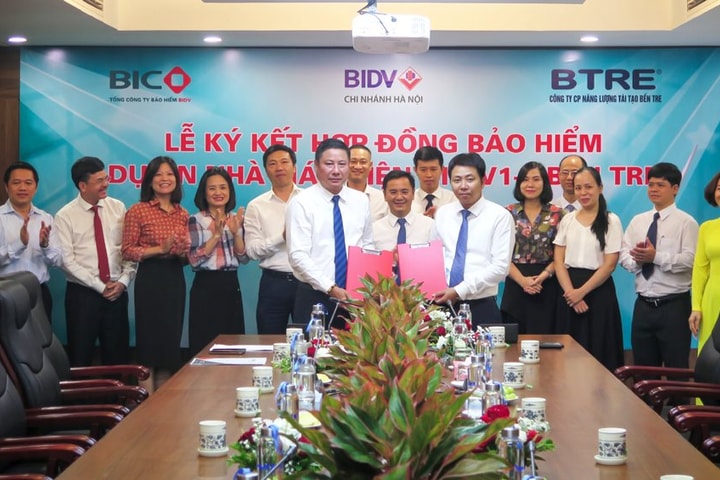 BIC và BTRE ký kết hợp đồng bảo hiểm Dự án Nhà máy Điện gió Bến Tre V1-3