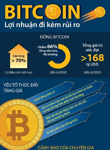 [Infographics] Tiền điện tử bitcoin - Khi lợi nhuận đi kèm rủi ro