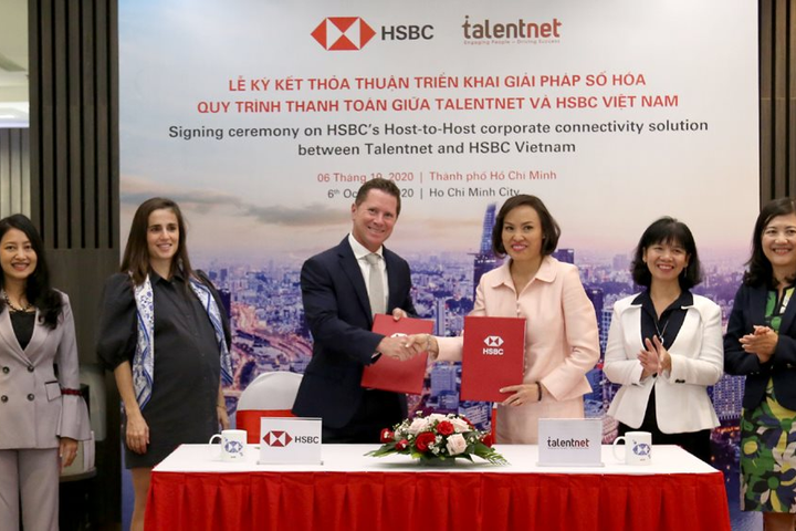 HSBC và Talentnet ký thỏa thuận triển khai giải pháp số hóa quy trình thanh toán