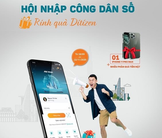 Trúng iPhone 11 Pro Max với chương trình “Hội nhập công dân số - Rinh quà Ditizen” của ABBANK