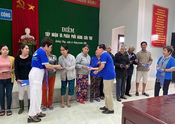 Quỹ Từ thiện Hành trình Xanh và NCB chung tay cùng miền Trung vượt qua khó khăn